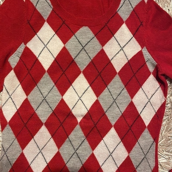 BANANA Republic Argyle Pattern‎ Long Sleeve Sweater Size XS - Picture 3 of 8